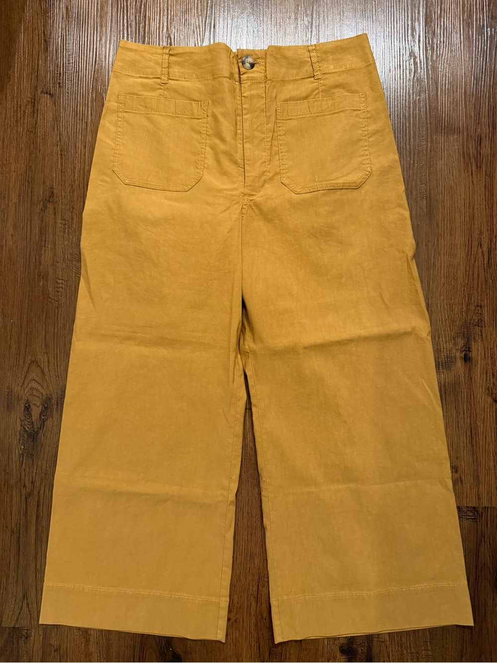 Maeve Collette Women’s Wide-Leg Casual Pants in camel color